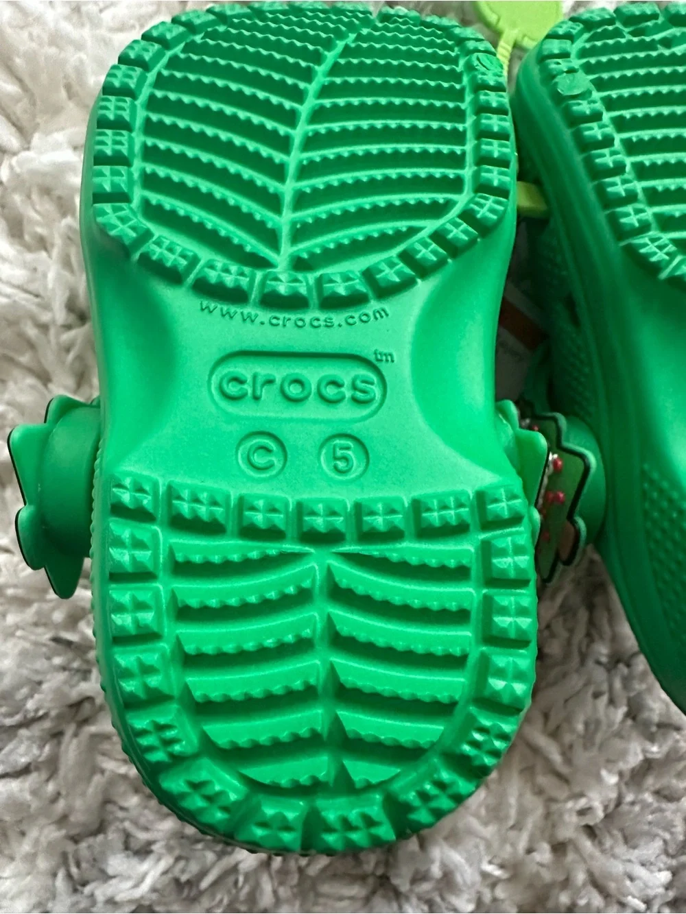 Crocs Kids baby Classic Christmas tree Holiday Lights Clogs sandals 5C